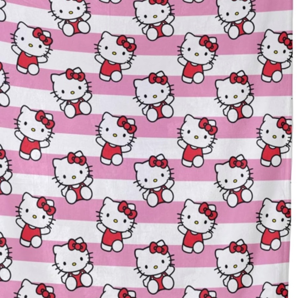 Hello kitty throw blanket